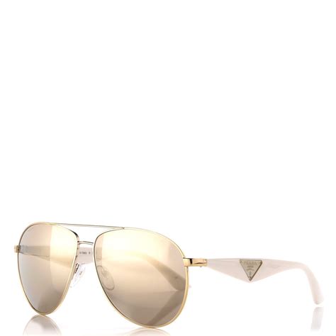 prada aviators white|prada aviator sunglasses women's.